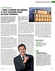 Interview de Frédéric Houzelle dans le mensuel de Boulogne-Billancourt de mai 2016